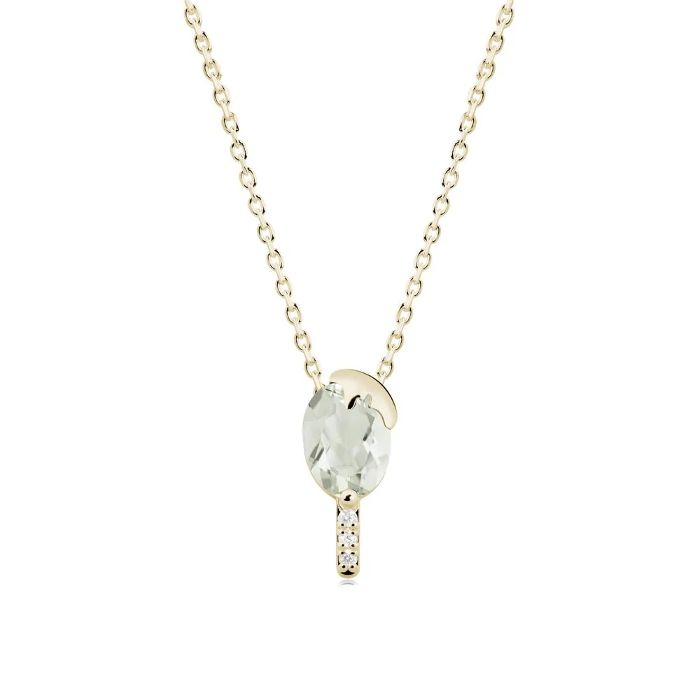 Popsicle Inspired Oval Green Amethyst Pendant - Image 8