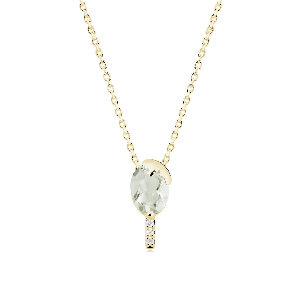 Popsicle Inspired Oval Green Amethyst Pendant - Image 9