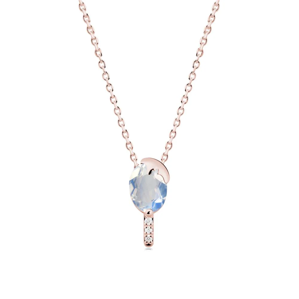 Popsicle Inspired Oval Moonstone Pendant - Image 8