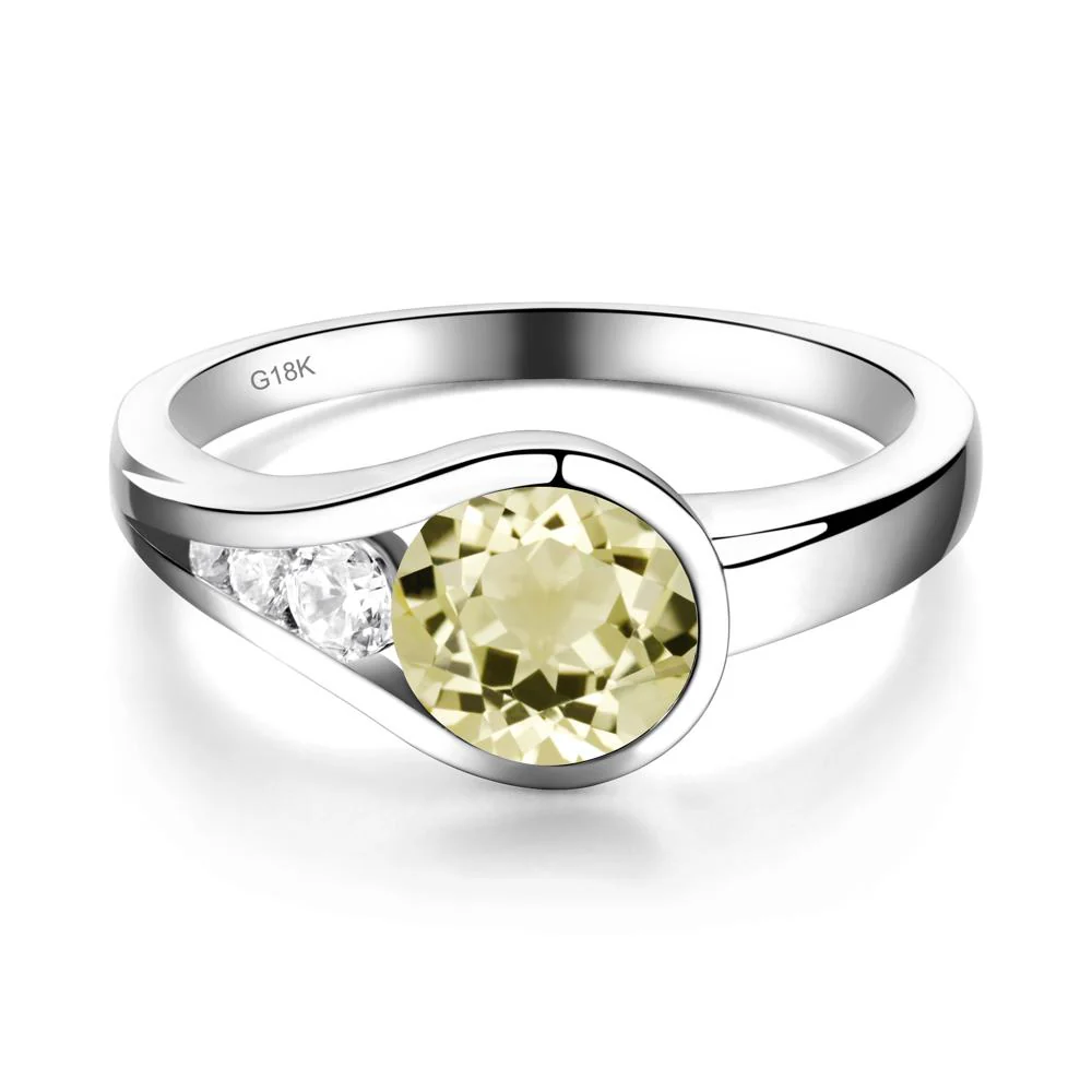 Prince Rupert's Drop Lemon Quartz Ring - Image 4