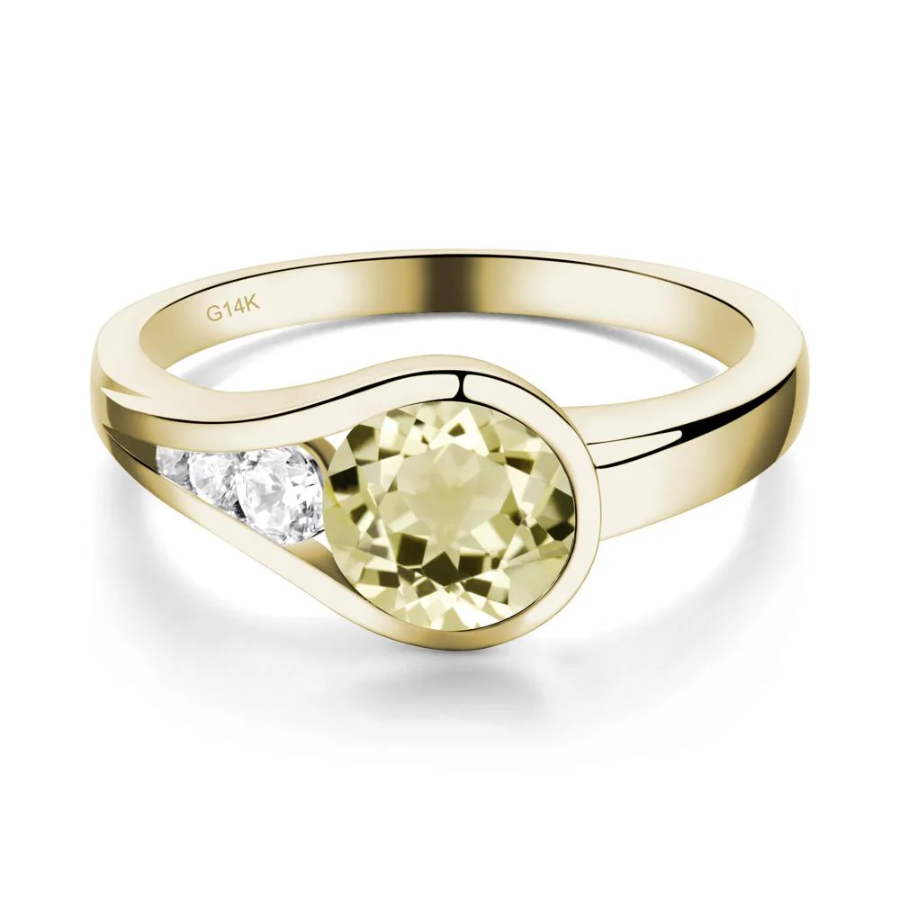 Prince Rupert's Drop Lemon Quartz Ring - Image 6