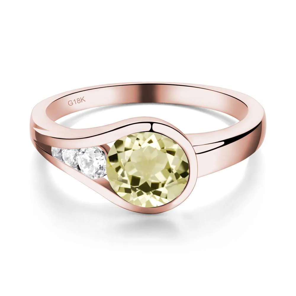 Prince Rupert's Drop Lemon Quartz Ring - Image 7