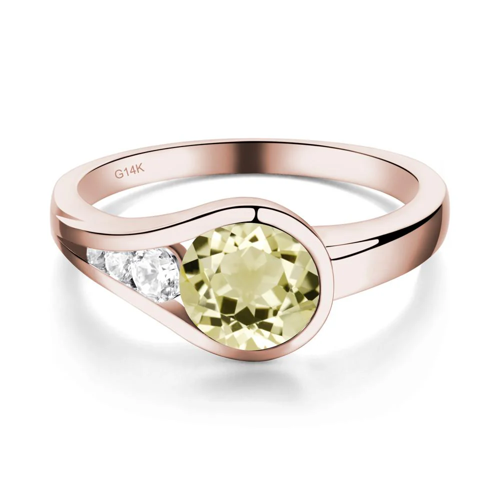 Prince Rupert's Drop Lemon Quartz Ring - Image 9