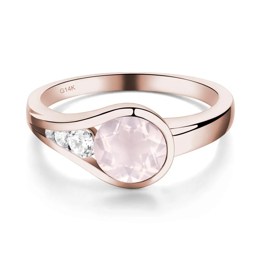 Prince Rupert's Drop Rose Quartz Ring