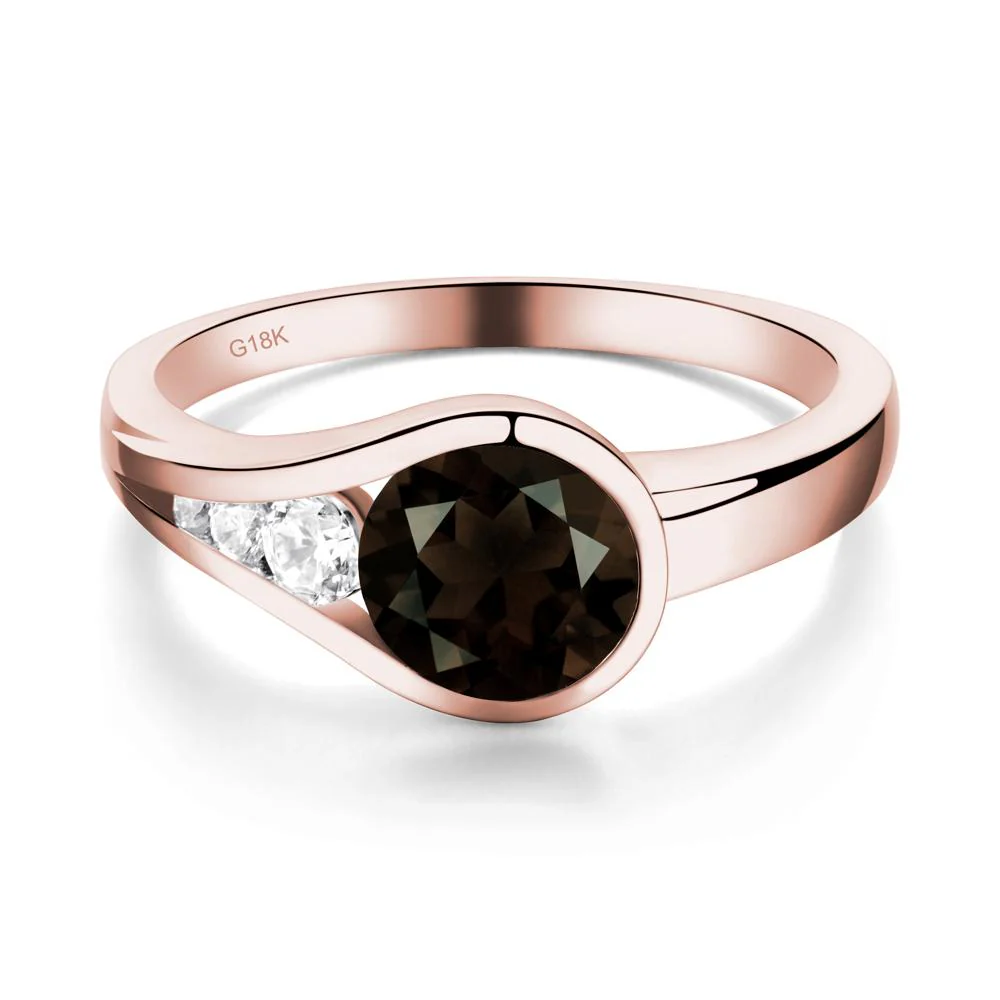Prince Rupert's Drop Smoky Quartz Ring