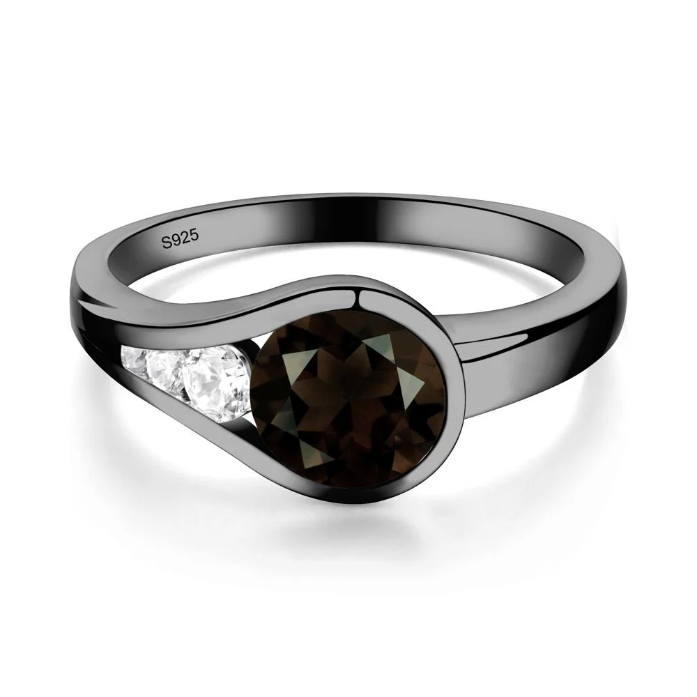 Prince Rupert's Drop Smoky Quartz Ring - Image 2