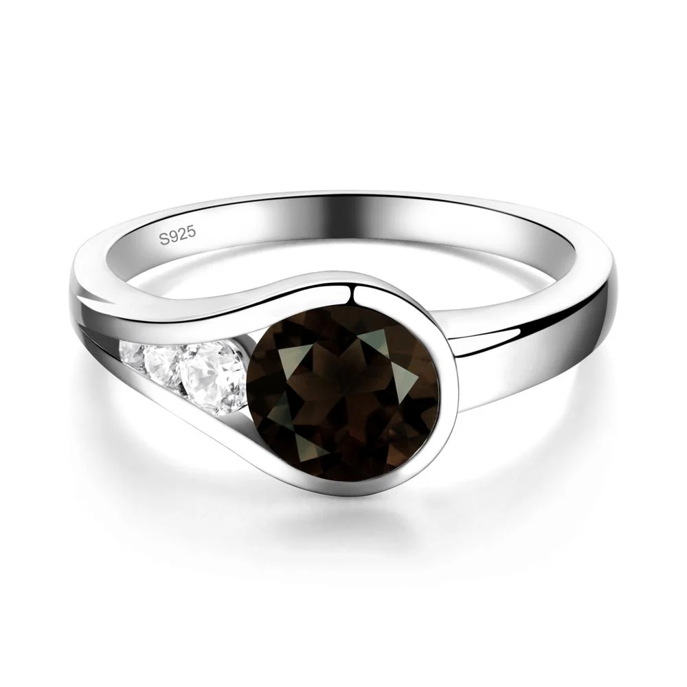Prince Rupert's Drop Smoky Quartz Ring - Image 5