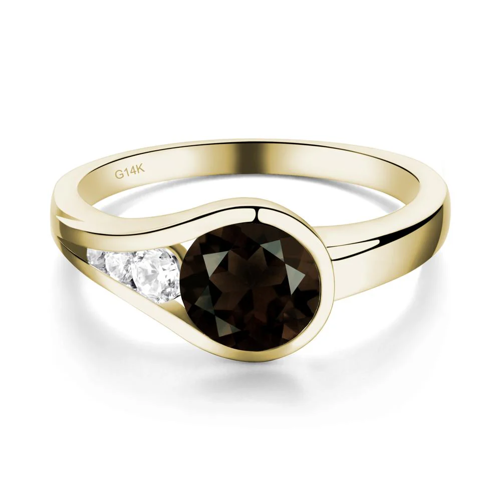 Prince Rupert's Drop Smoky Quartz Ring - Image 8