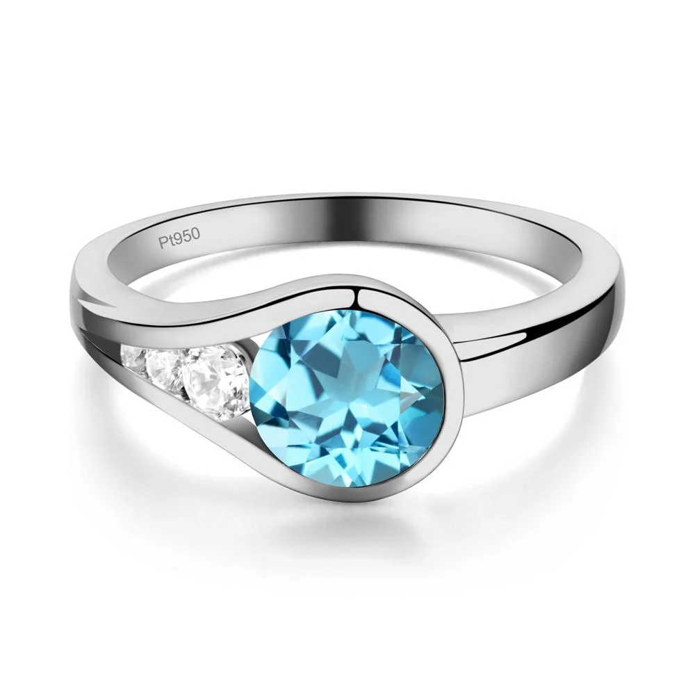 Prince Rupert's Drop Swiss Blue Topaz Ring - Image 6