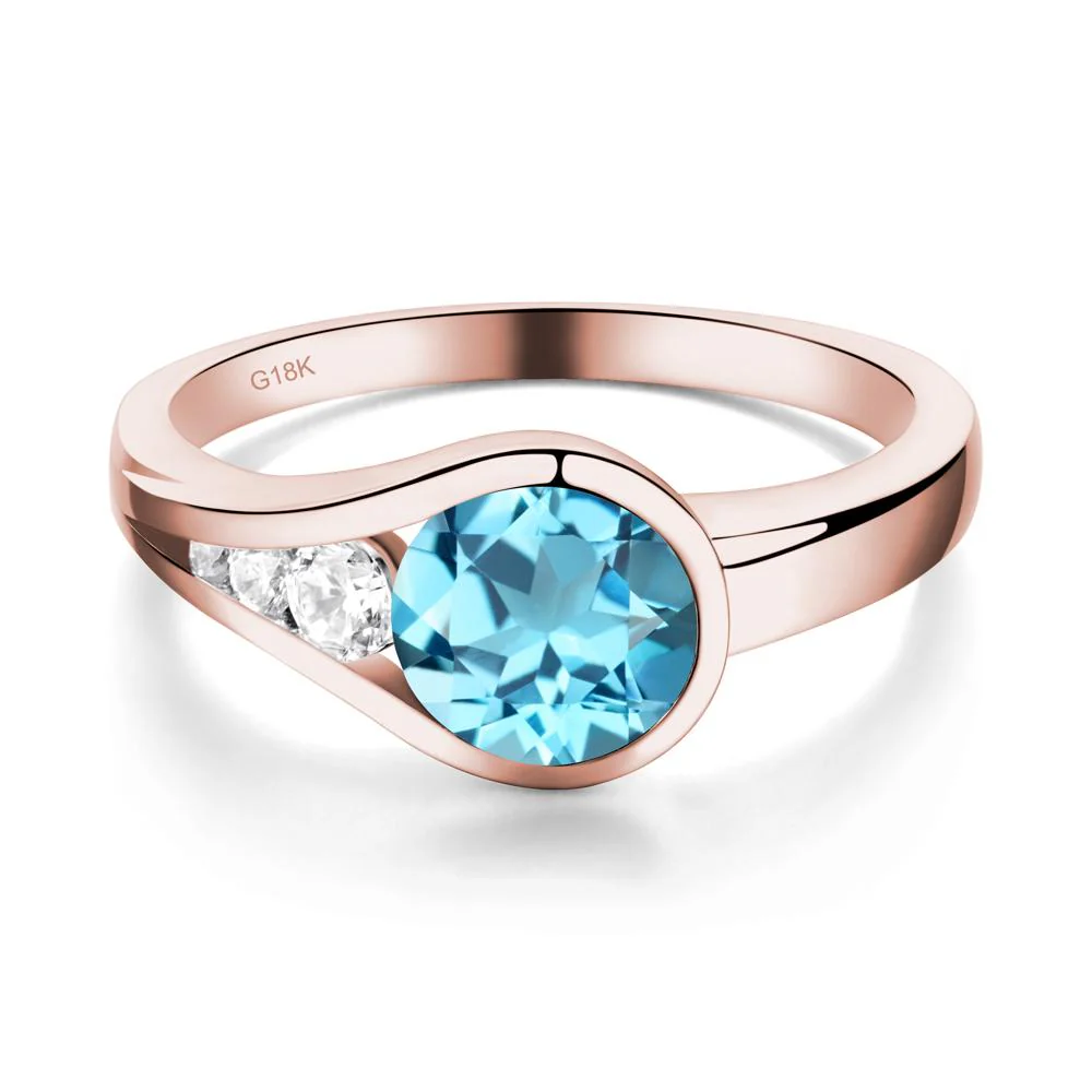 Prince Rupert's Drop Swiss Blue Topaz Ring - Image 7