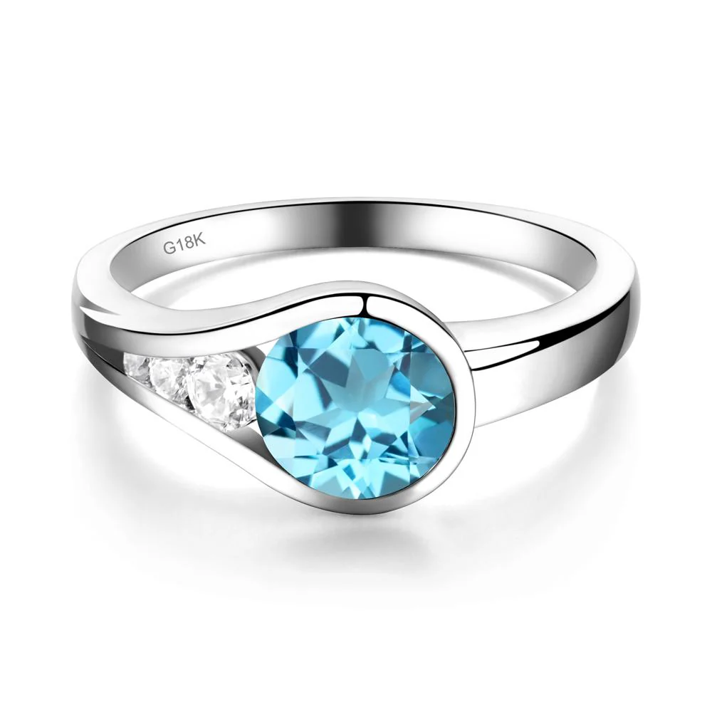 Prince Rupert's Drop Swiss Blue Topaz Ring - Image 8