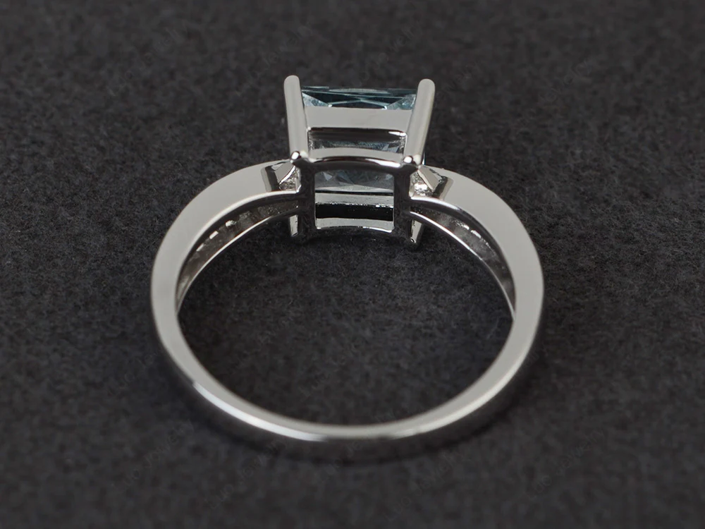 Princess Aquamarine Ring - Image 3
