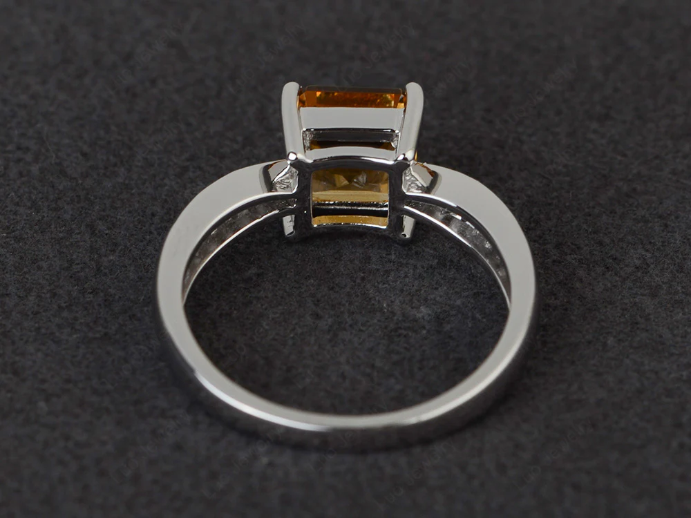 Square Citrine Ring - Image 3