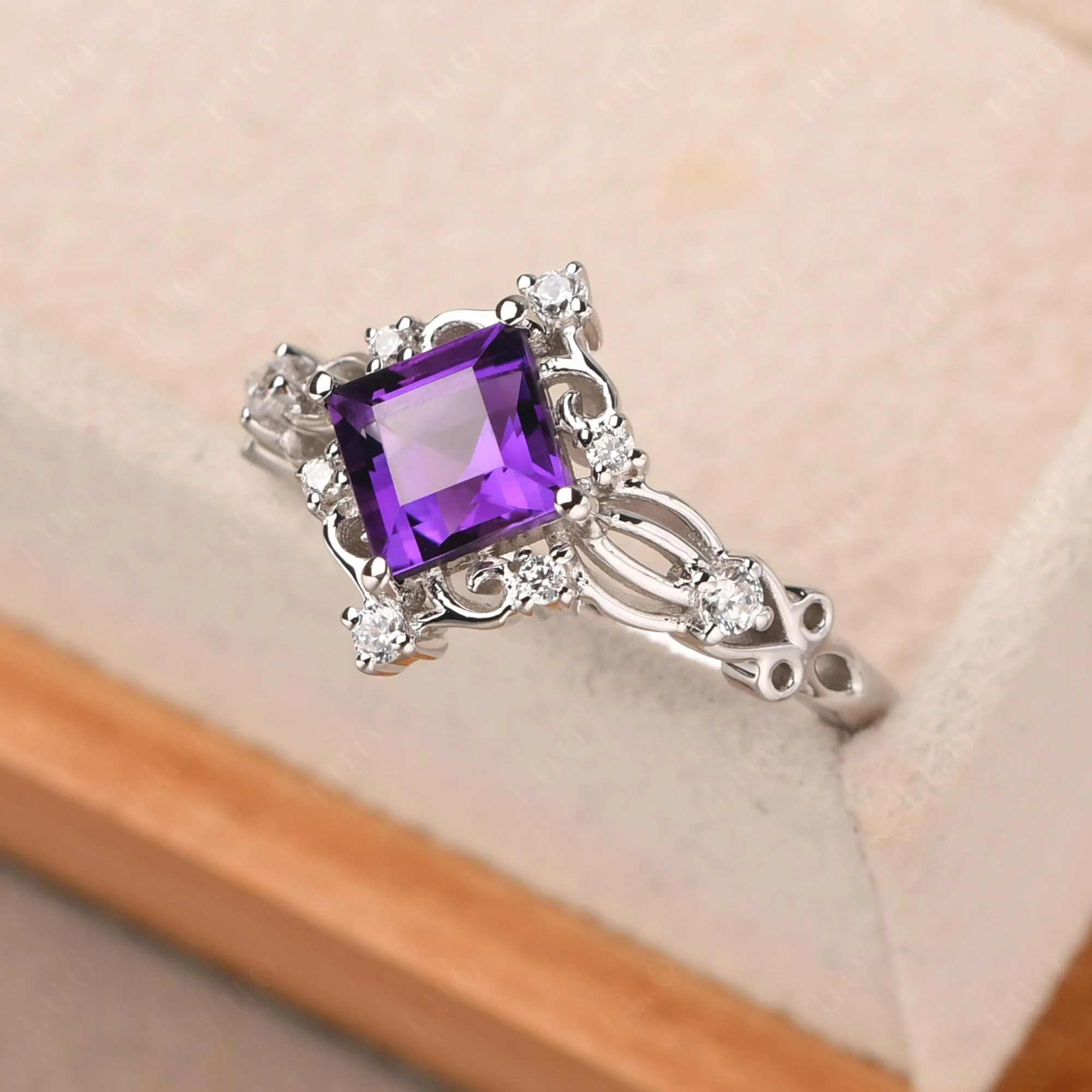 Amethyst Art Deco Ring - Image 30