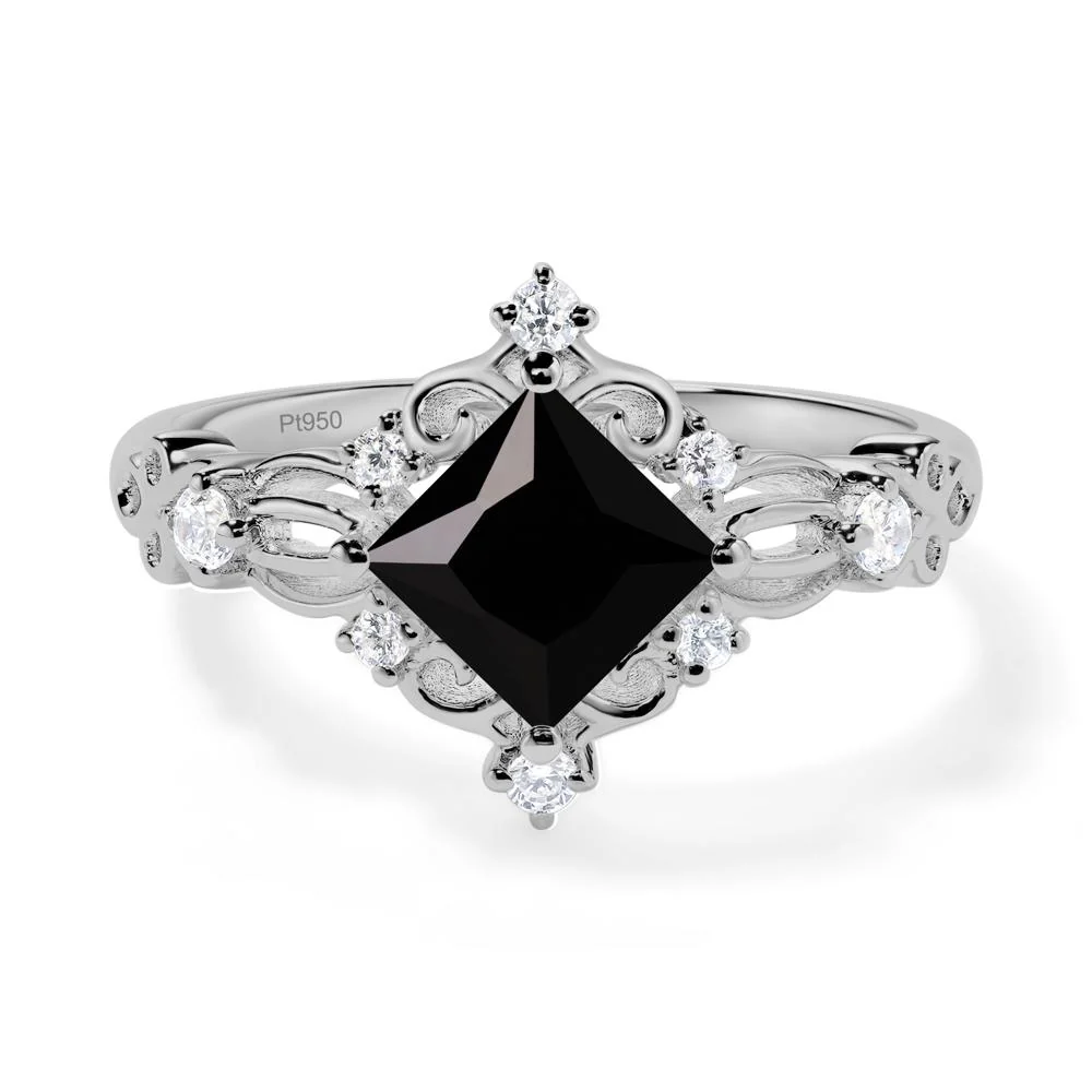 Starry Night Black Spinel Ring