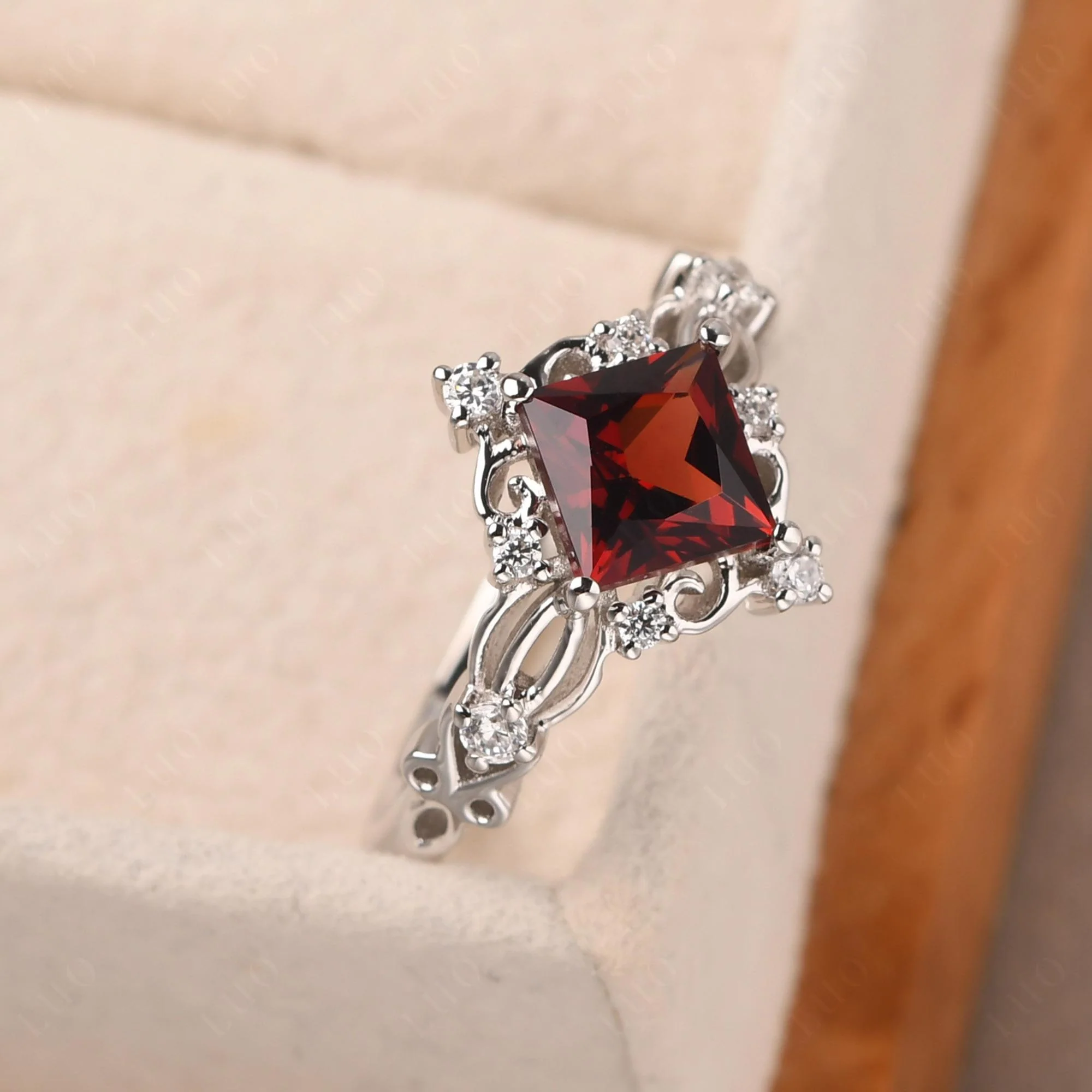 Garnet Sparkle Ring - Image 30