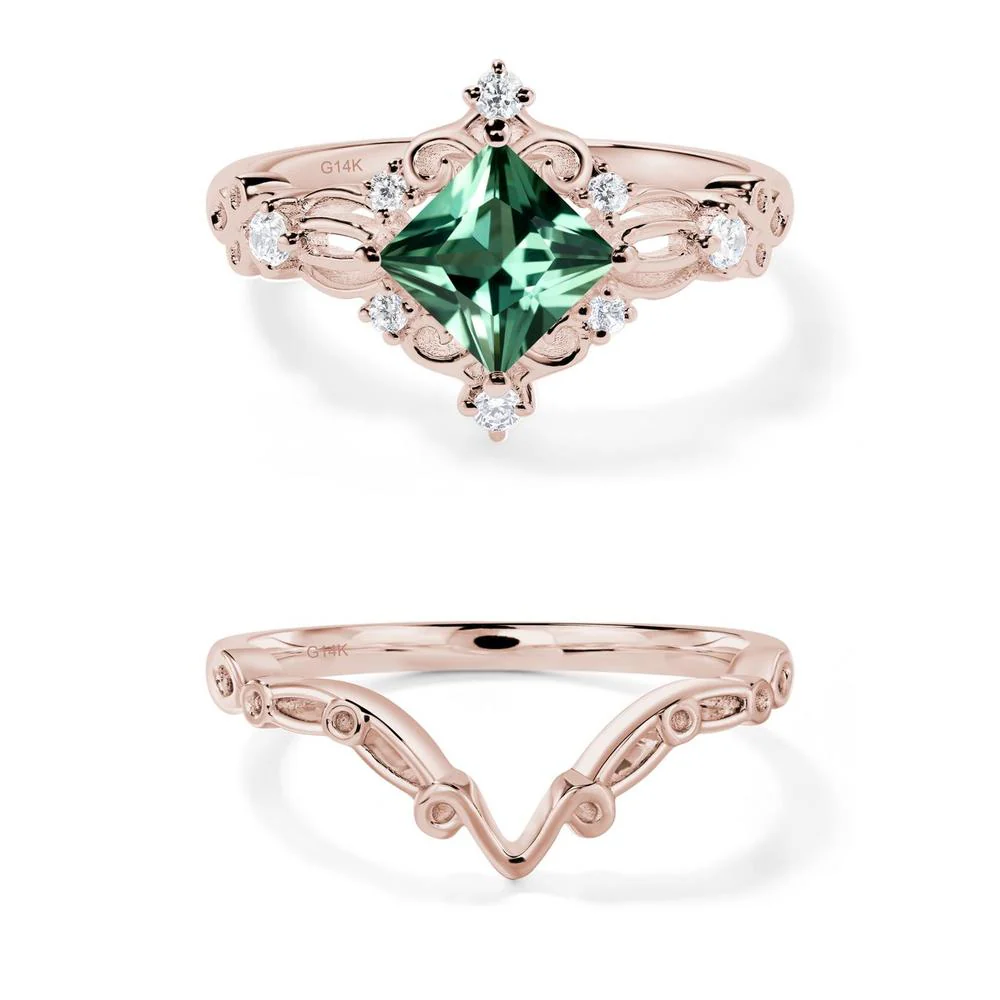 Green Sapphire Art Deco Ring - Image 25