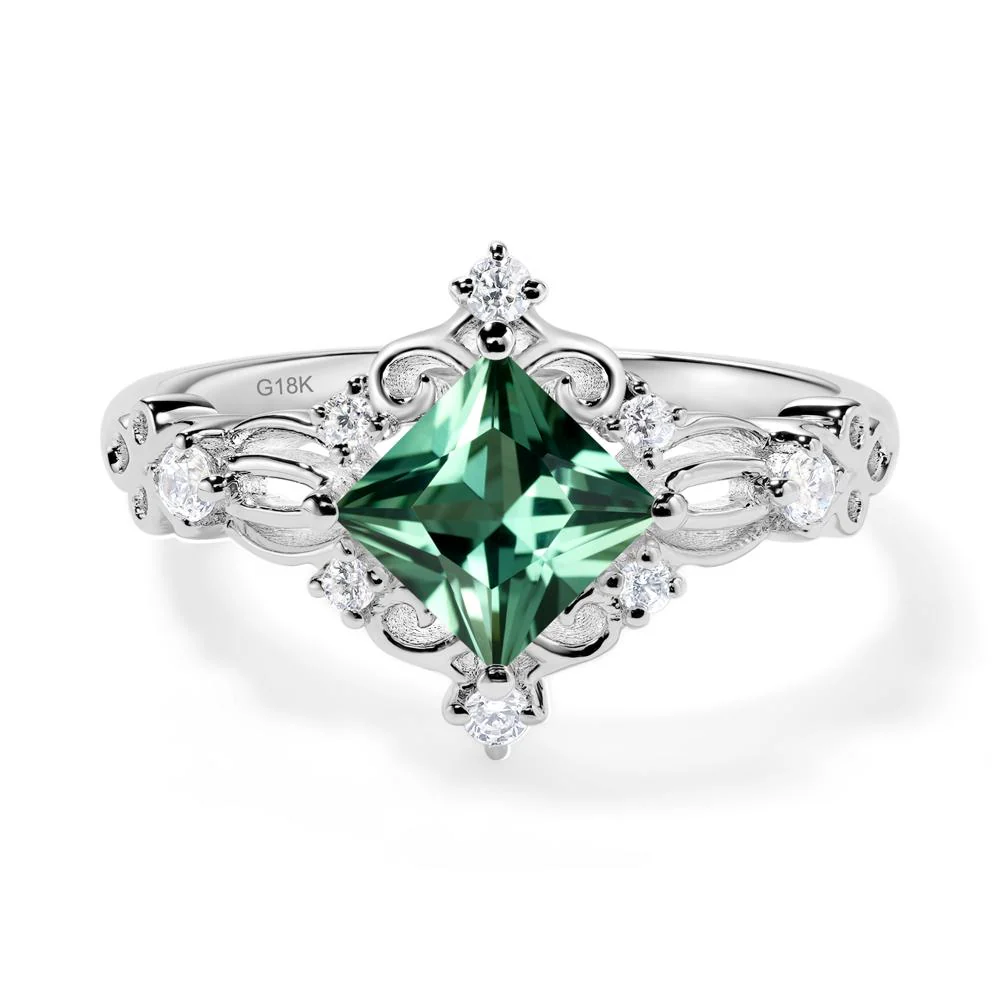 Green Sapphire Art Deco Ring - Image 4