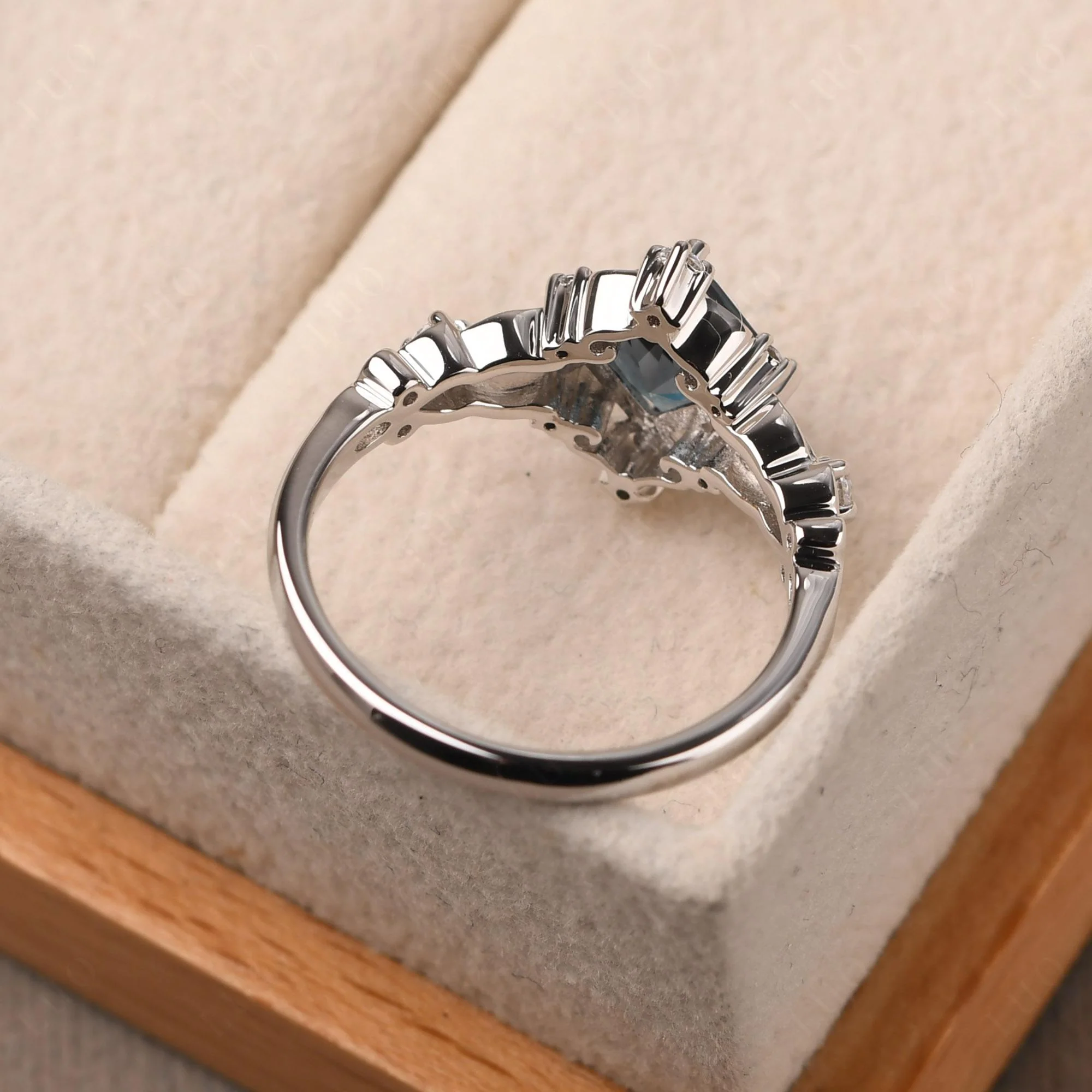London Blue Topaz Sparkle Ring - Image 31