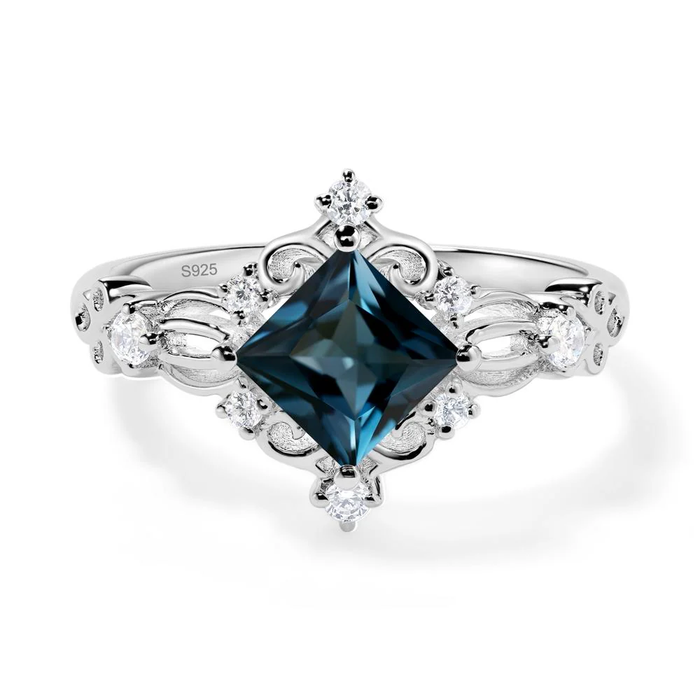 London Blue Topaz Sparkle Ring - Image 4
