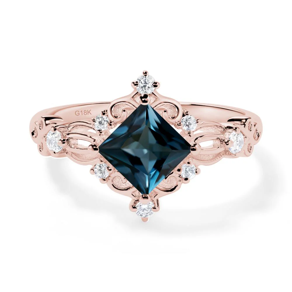 London Blue Topaz Sparkle Ring - Image 9