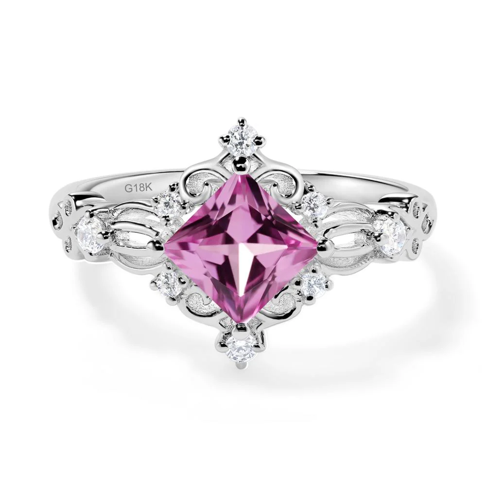Pink Sapphire Sparkle Ring - Image 2