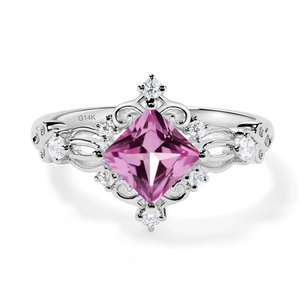Pink Sapphire Sparkle Ring - Image 3