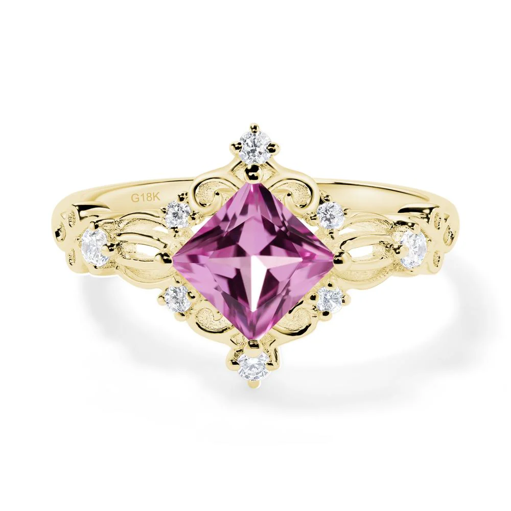 Pink Sapphire Sparkle Ring - Image 4