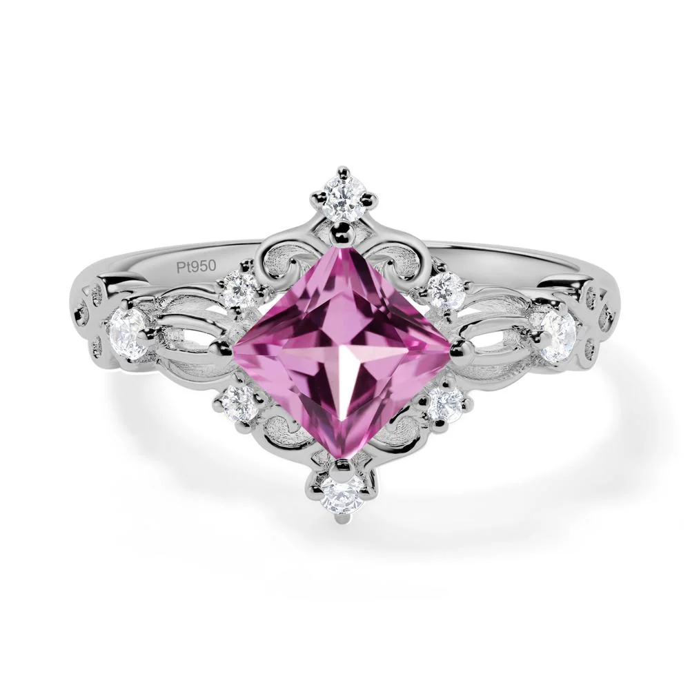 Pink Sapphire Sparkle Ring - Image 8