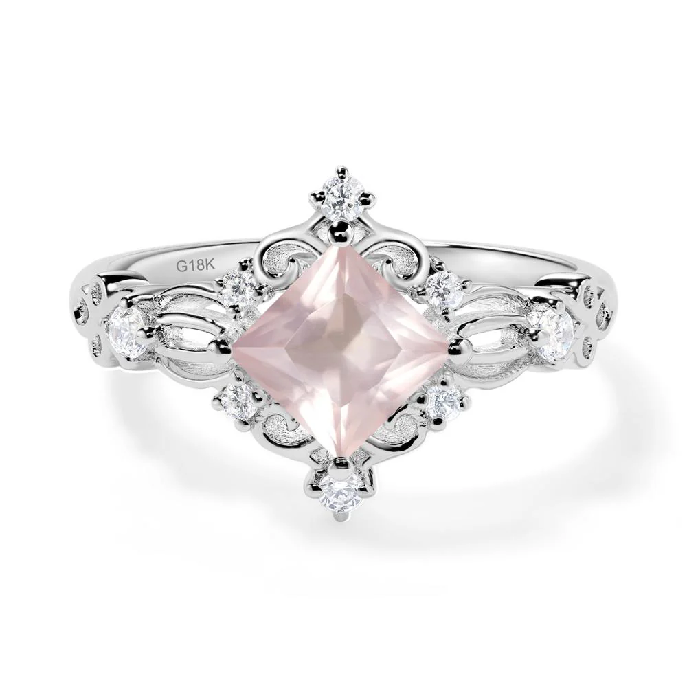 Rose Quartz Art Deco Ring - Image 3
