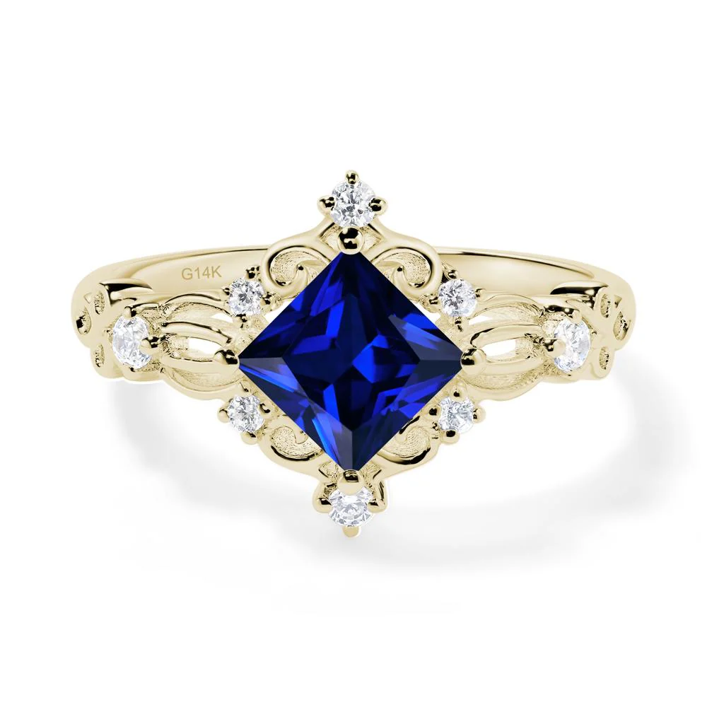 Sapphire Art Deco Ring