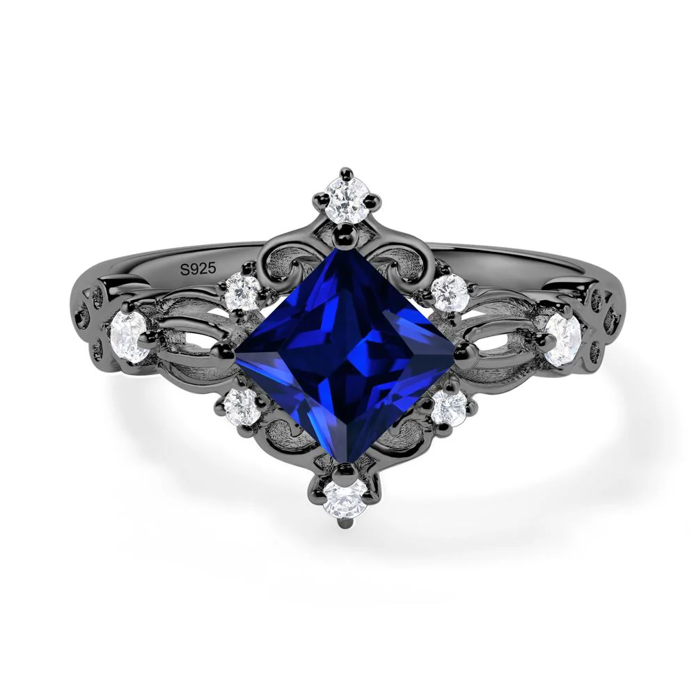 Sapphire Art Deco Ring - Image 2