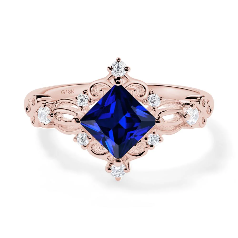 Sapphire Art Deco Ring - Image 6