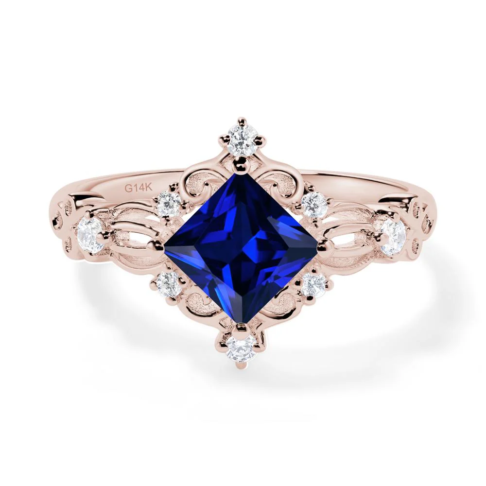 Sapphire Art Deco Ring - Image 8