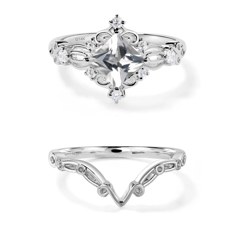 White Topaz Sparkle Ring - Image 15