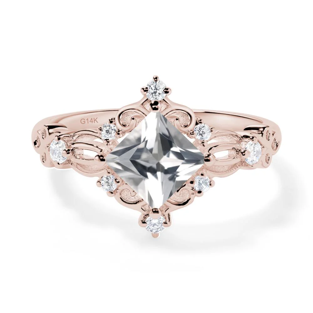 White Topaz Sparkle Ring - Image 2