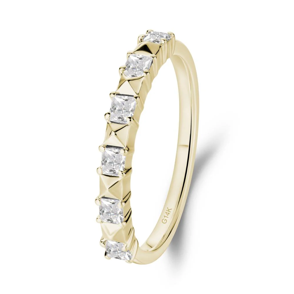 Princess Cut Cubic Zirconia Anniversary Ring - Image 6