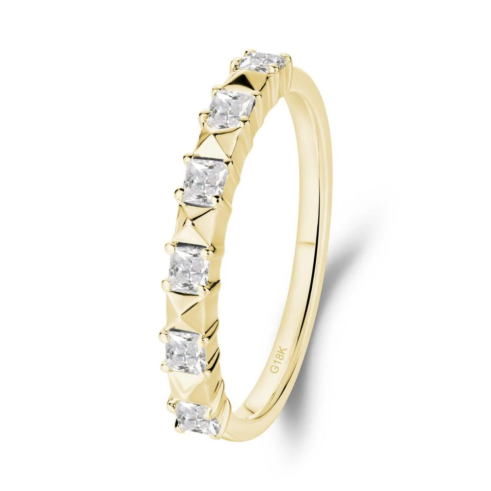 Princess Cut Cubic Zirconia Anniversary Ring - Image 7