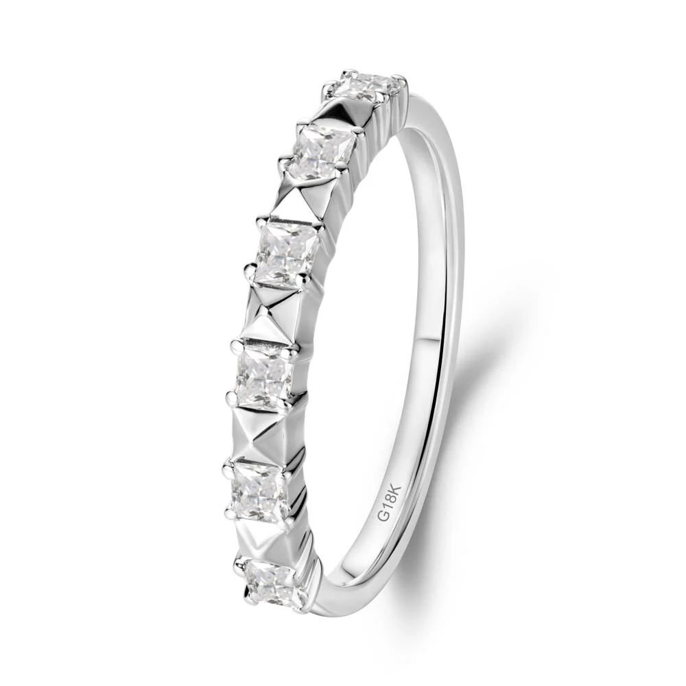 Princess Cut Cubic Zirconia Anniversary Ring - Image 8