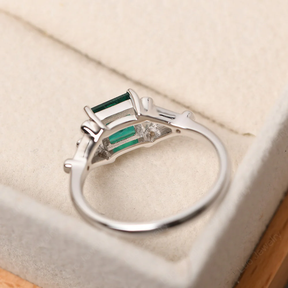 Princess Cut Emerald Constellation Ring - Image 3