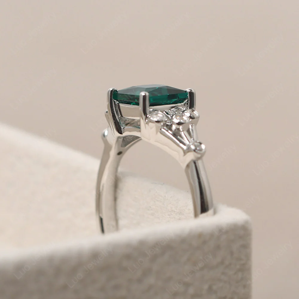 Princess Cut Emerald Constellation Ring - Image 4
