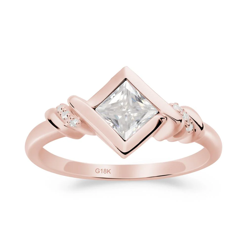 Princess Cut Moissanite Statement Ring - Image 9