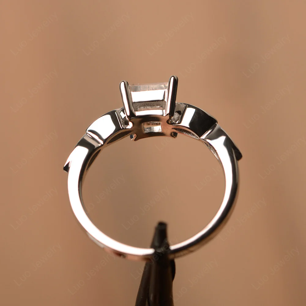 Princess Cut Moonstone Ring - Image 3
