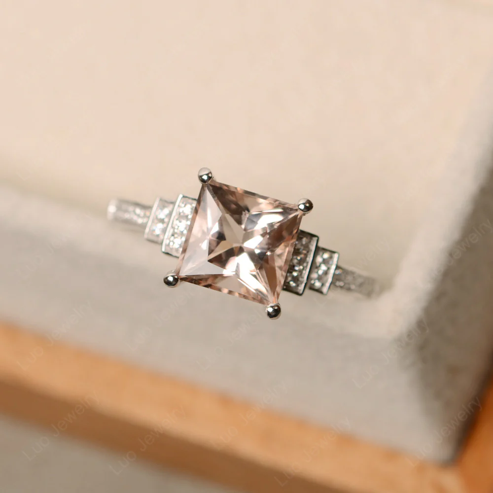 Morganite Elegant Engagement Ring - Image 2