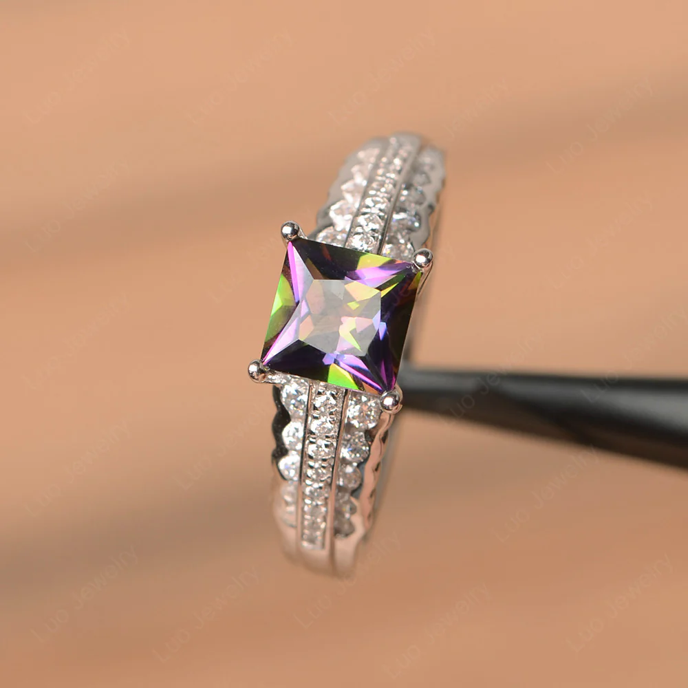 Mystic Topaz Scalloped Ring - Image 2