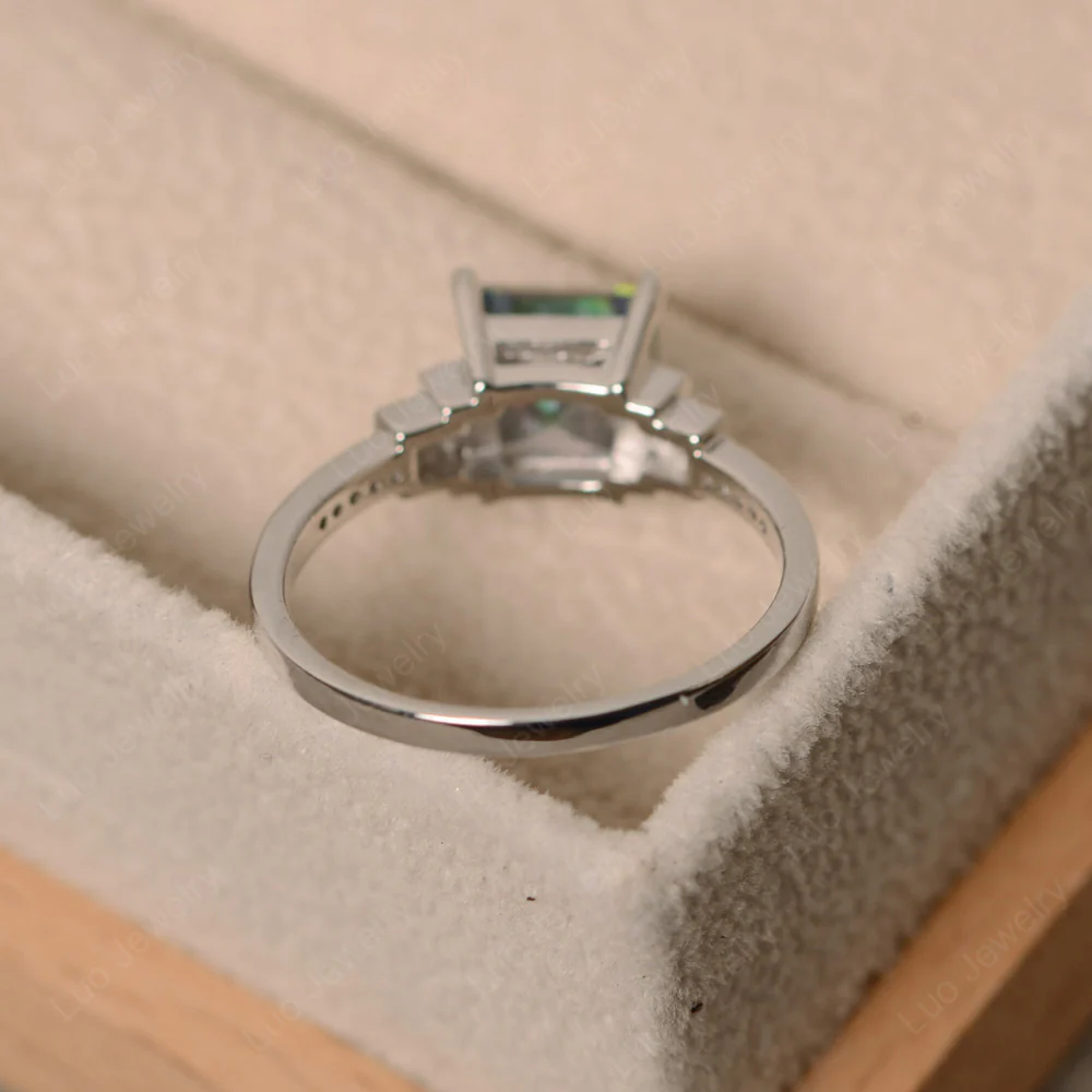 Mystic Topaz Elegant Engagement Ring - Image 4