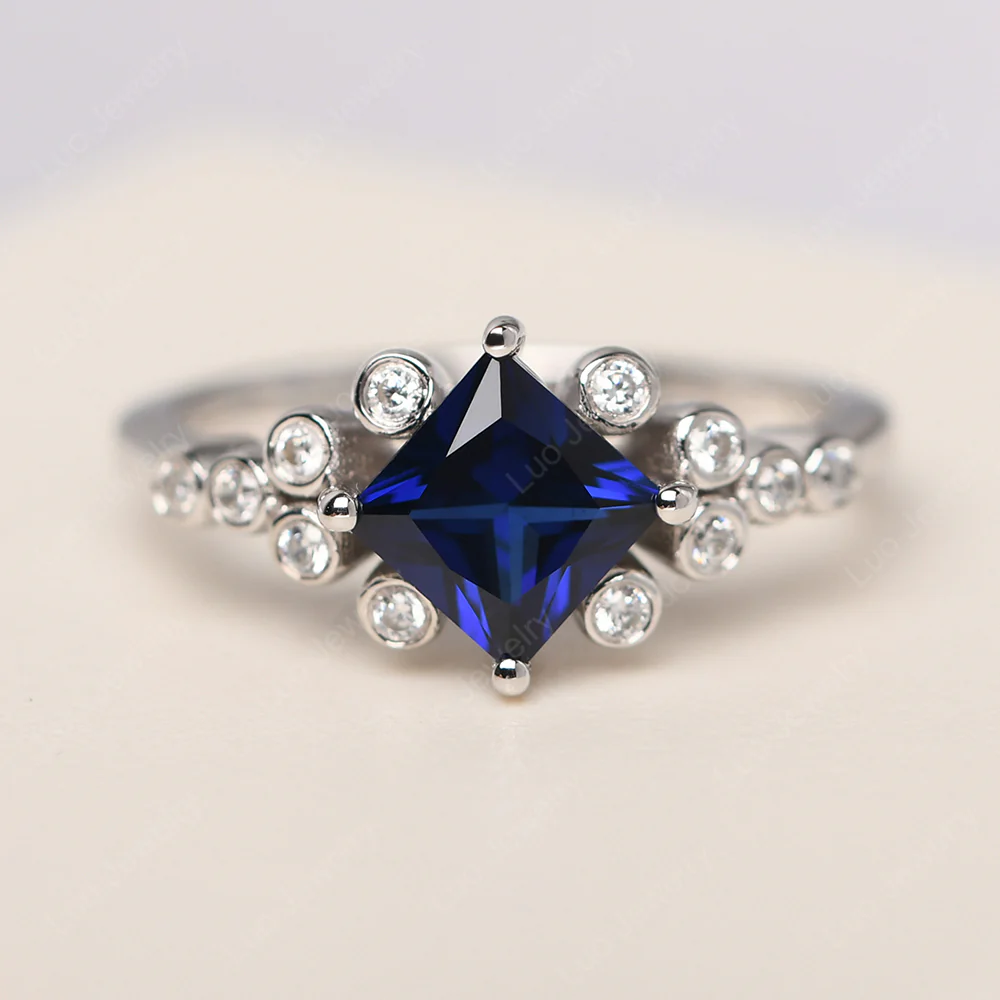 Sapphire Stardust Engagement Ring