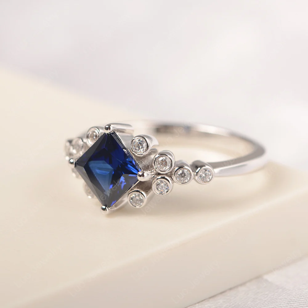 Sapphire Stardust Engagement Ring - Image 2