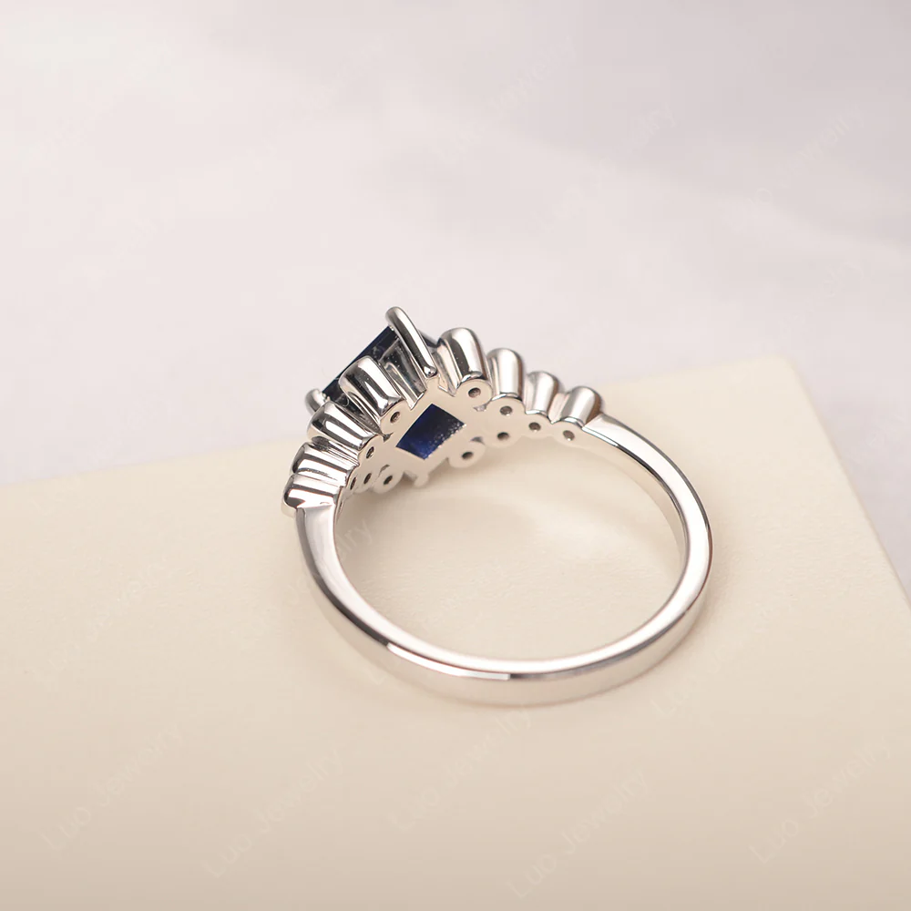 Sapphire Stardust Engagement Ring - Image 3