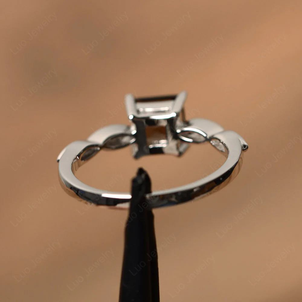 Square Cut Smoky Quartz Ring - Image 3